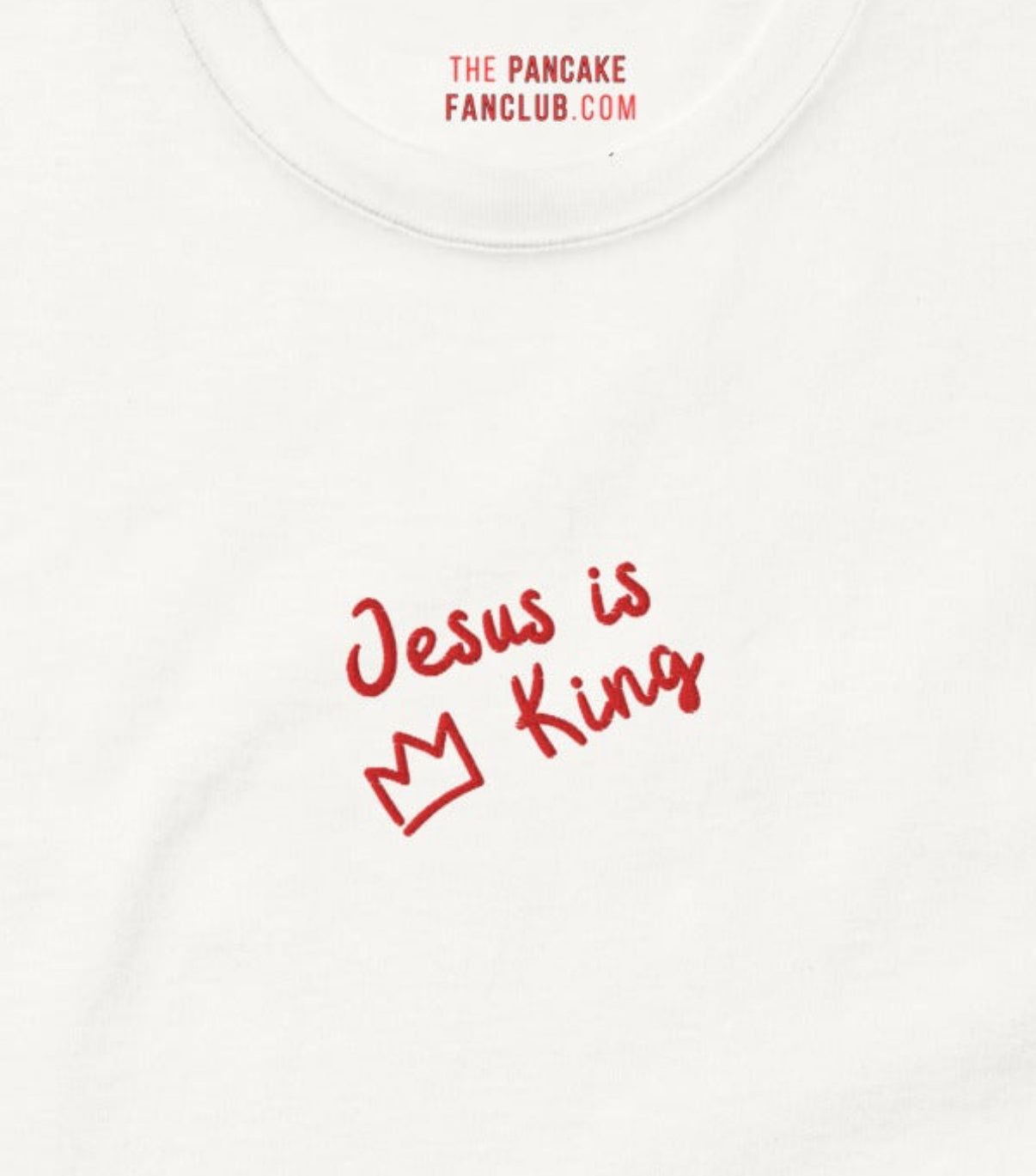 Jesus is King - unisex embroidered tee